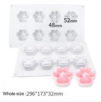 8pcs Cat's Paw Mold for Making Squishy Toy