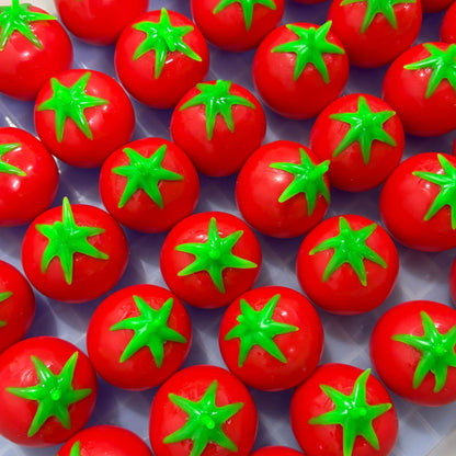 Crunchy Tomato Bead & Clay Base Stress Ball Squishy Stress Relief Decompression Toy