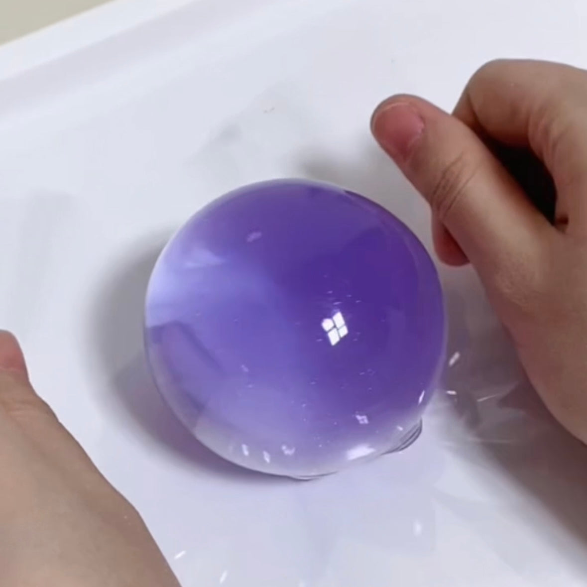 Handmade Transparent Stress Ball Taba Squishy Toy with Freebie