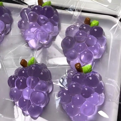 Transparent Green Grape & Banana Taba Squishy Toy