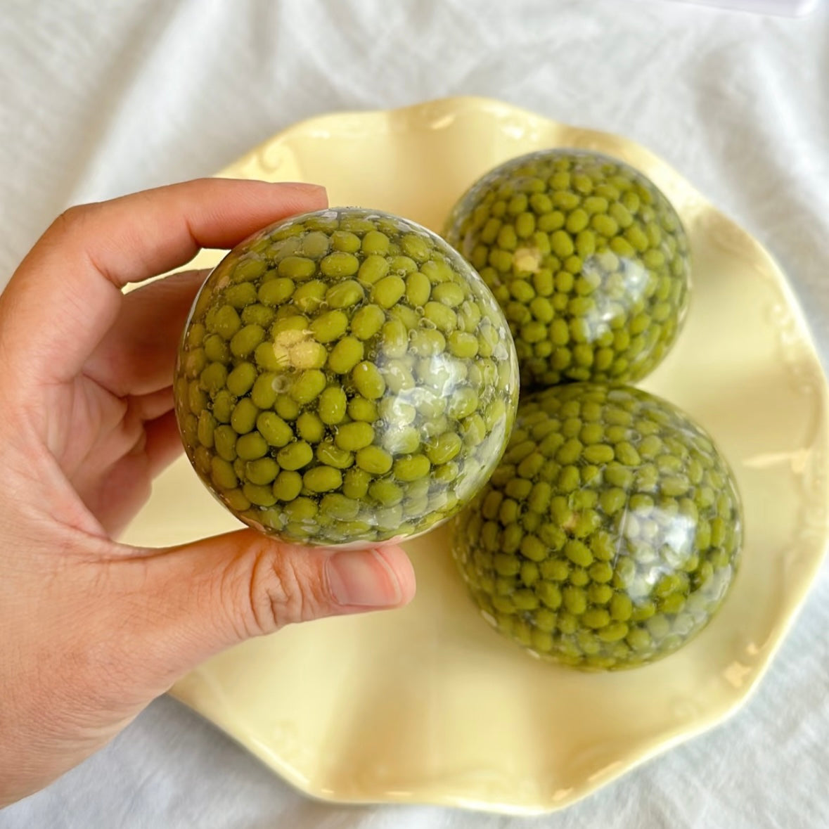 Green Bean Handmade Stress Balls