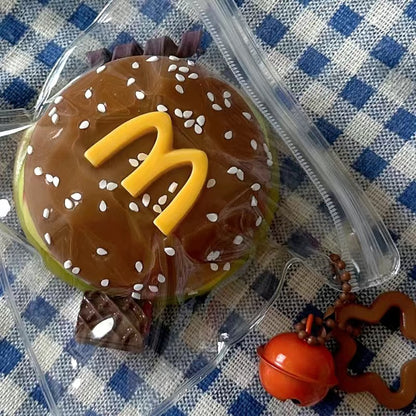 Handmade Silicone McDonald's Hamburger Taba Squishy Toy