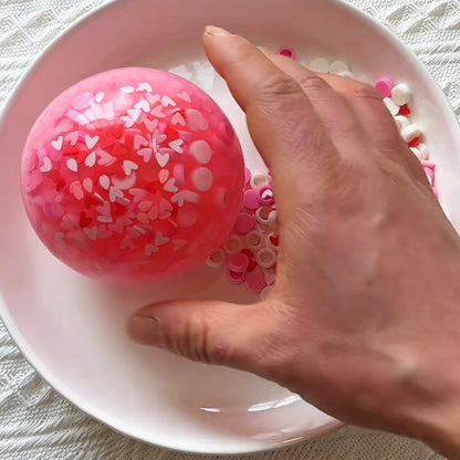 Handmade Pink & White Stress Ball