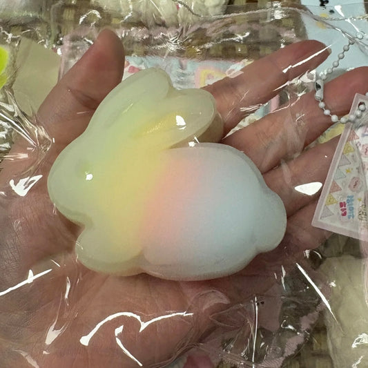 Rainbow Rabbit & Flower Taba Squishy Toy