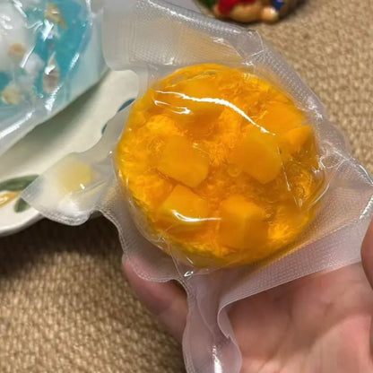 Mango Crisp Satisfying Sound Stress Ball Squishy Stress Relief Decompression Toy
