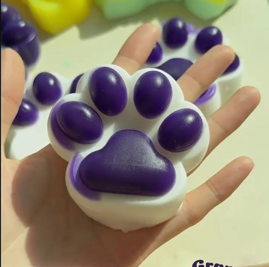 Hamemade Silicone Cat's Paw Taba Squishy Toy