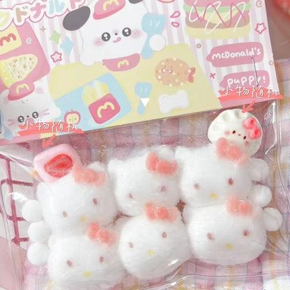 4pcs/6pcs/9pcs Handmade Silicone Kitty Cat Squishy Toy