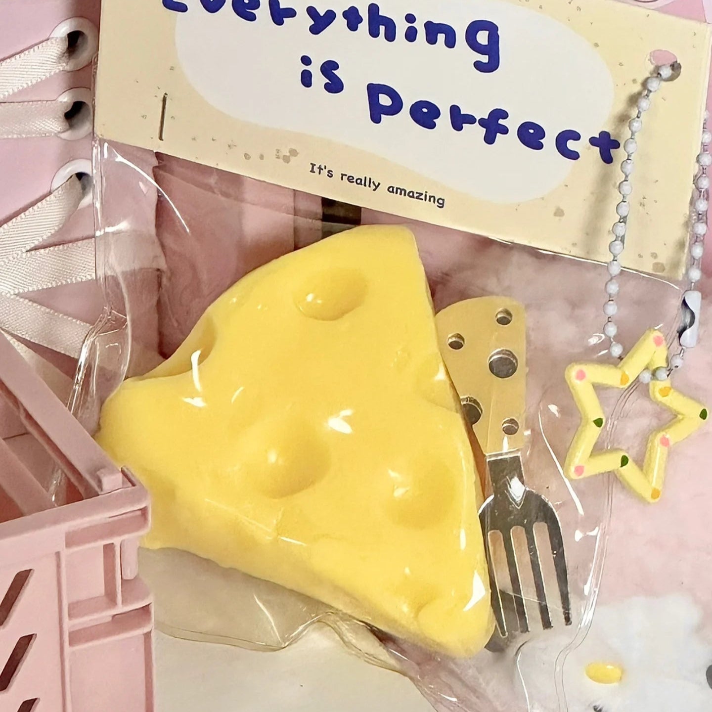 Handmade Cheese Taba Squishy Toy