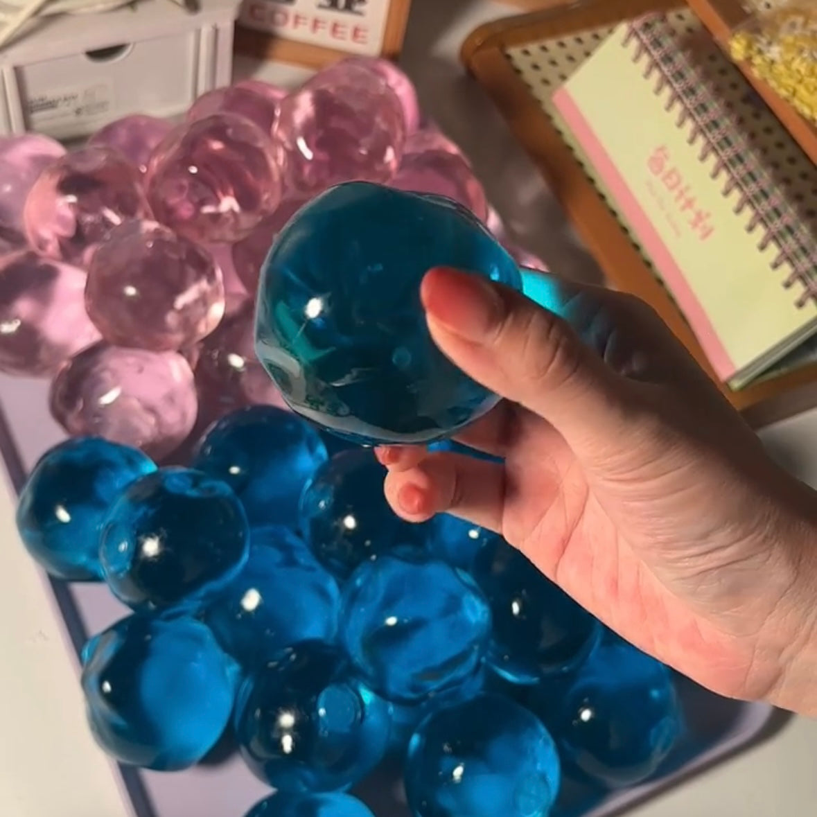 Crystal Stress Ball Squishy Stress Relief Decompression Toy