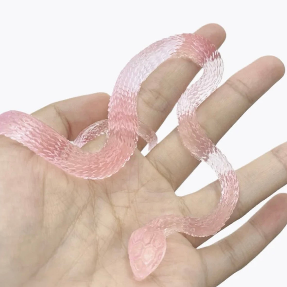 Handmade Transparent Mini Snake Taba Squishy Toy