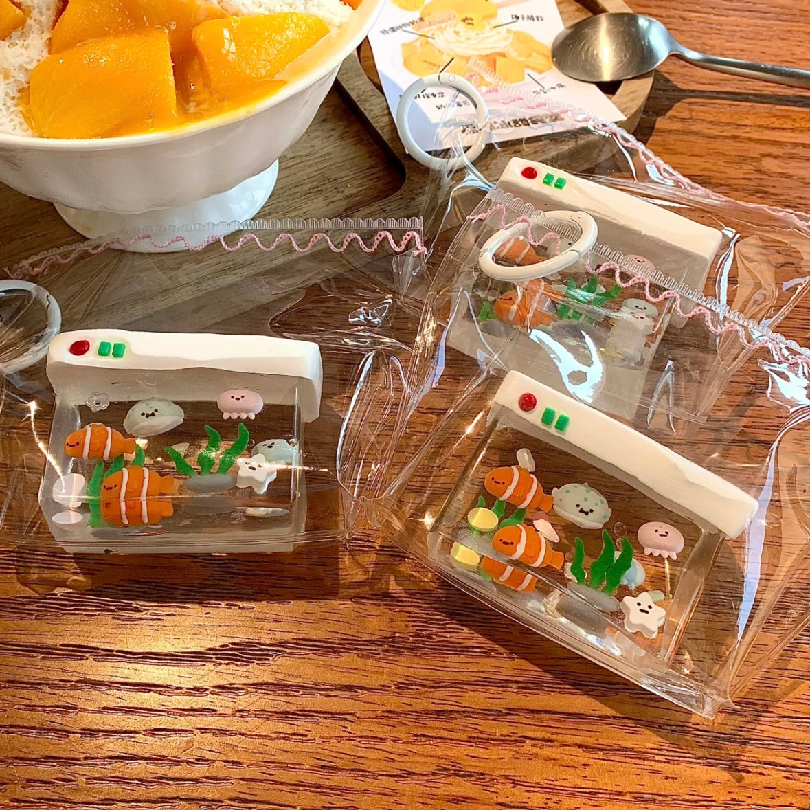 Transparent Fish Tank Taba Squishy Toy