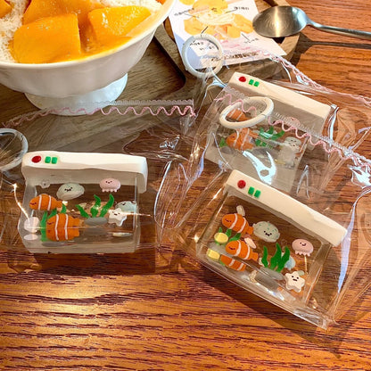 Transparent Fish Tank Taba Squishy Toy