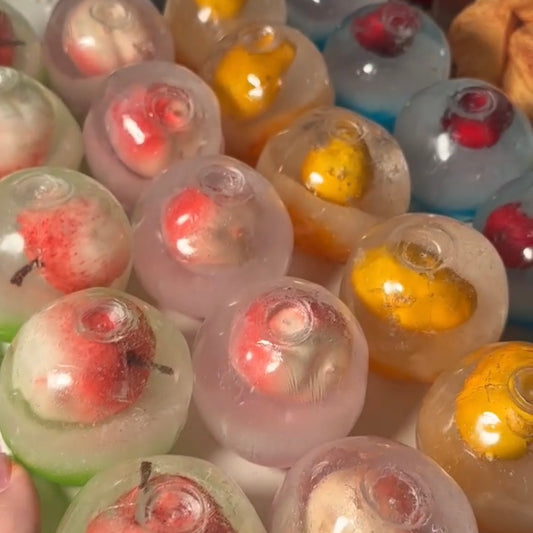 Crisp Apple / Cherry / Peach / Mango Satisfying Sound Stress Ball