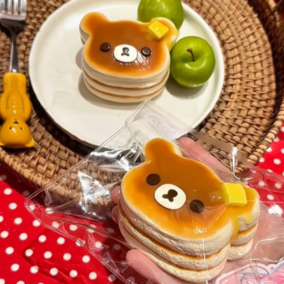 Brown Bear Head Taba Squishy Toy