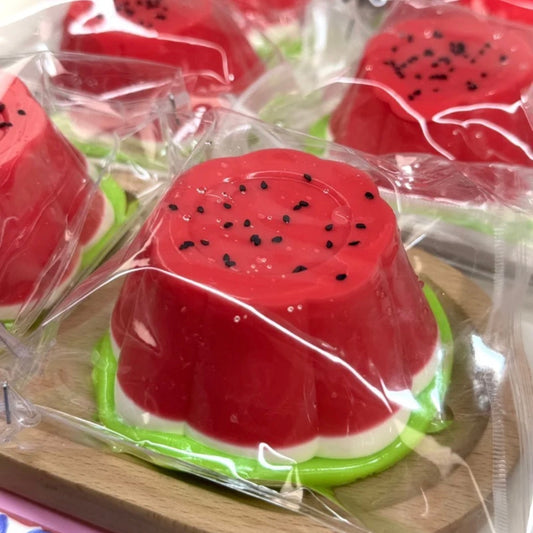 Handmade Watermelon Pudding Stress Relief Squishy Toy - Christmas Series