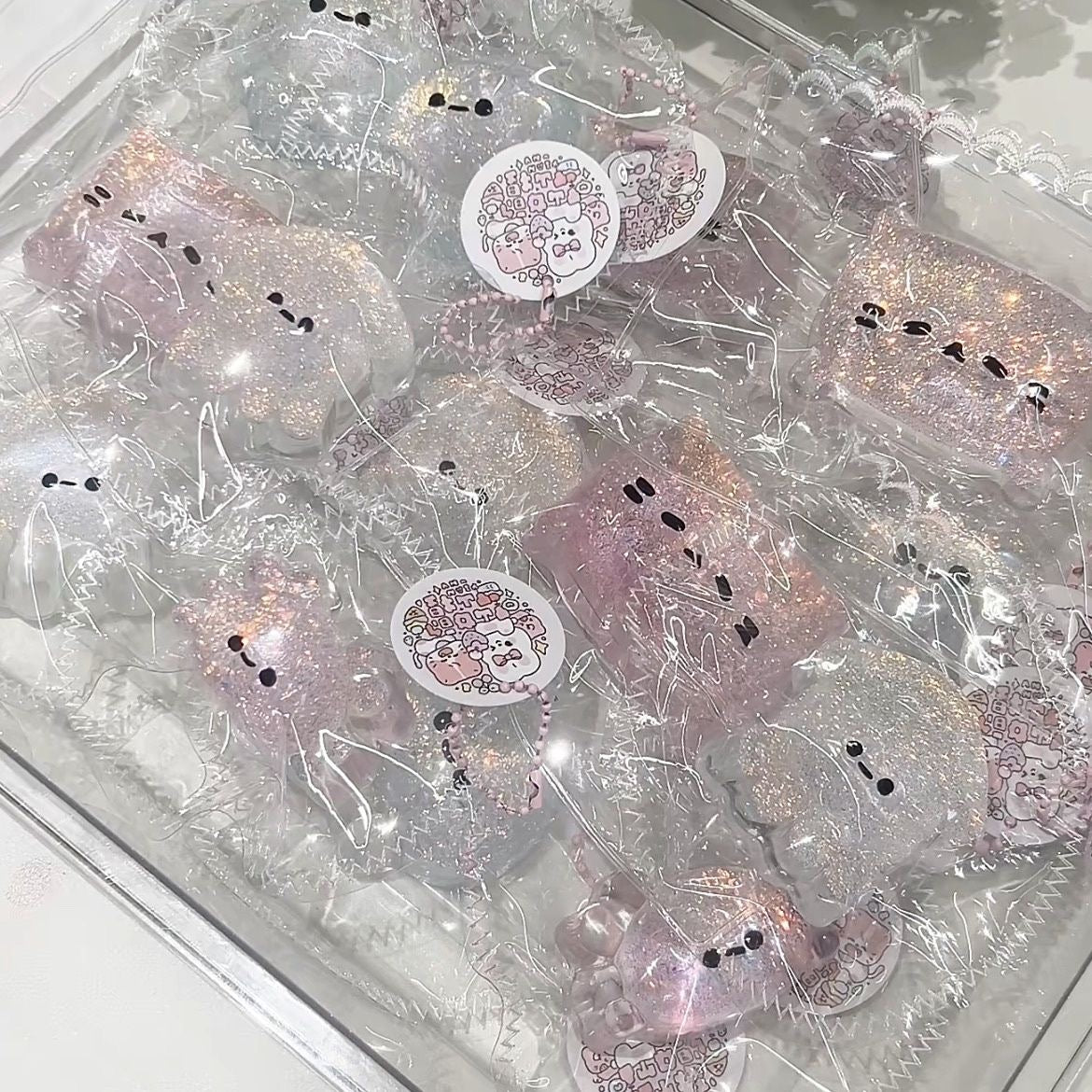 Transparent Jellyfish Octopus / Squid / Crab Taba Squishy Toy