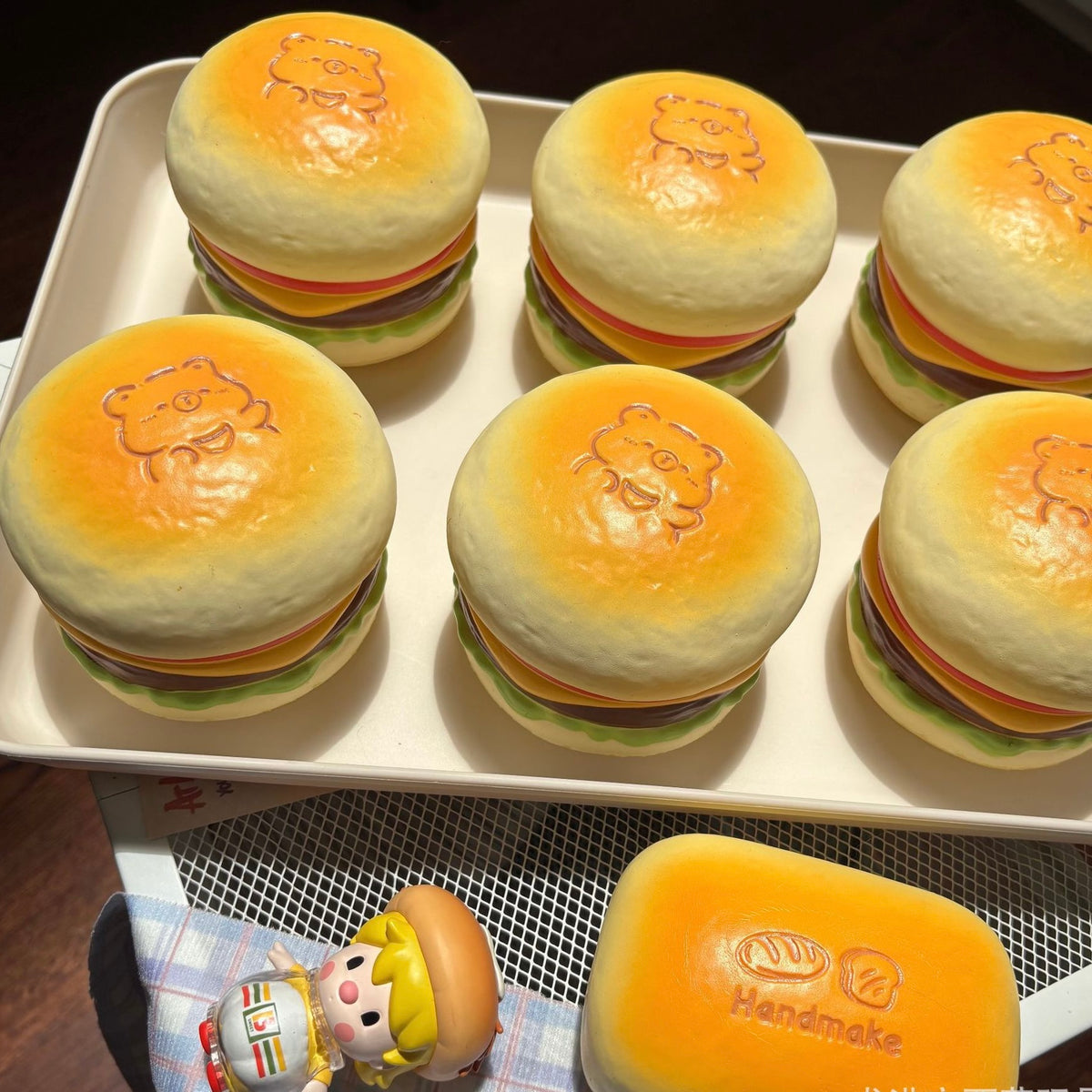 Slow Rising Squishy Large Hamburger Stress Relief Decompression Toy
