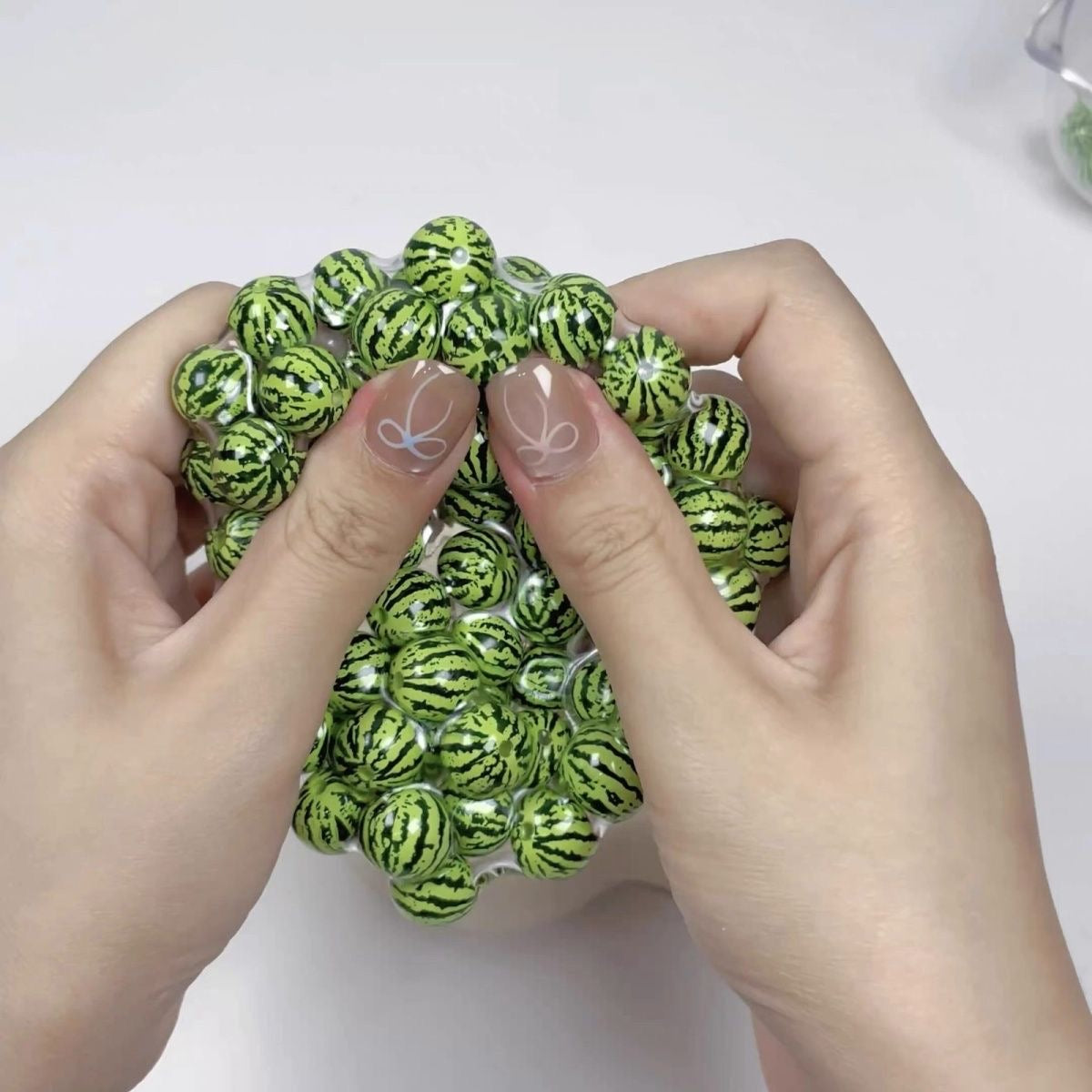 Red Apple / Green Apple / Watermelon / Strawberry / Persimmon Handmade Stress Balls (Please Note That The Skin Is Easily Broken)