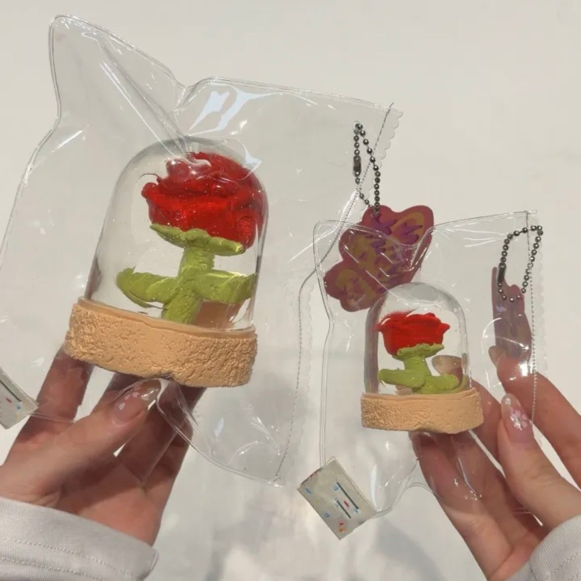 Handmade Transparent RoseTaba Squishy Toy
