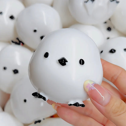 Crunchy White Chicks Bead & Clay Base Stress Ball Squishy Stress Relief Decompression Toy