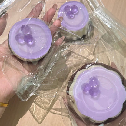 Blue/Purple Blueberry Pudding Taba Squishy Toy