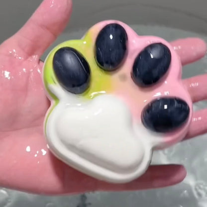 4 Colors Handmade Silicone Cat's Paw Taba Squishy Toy