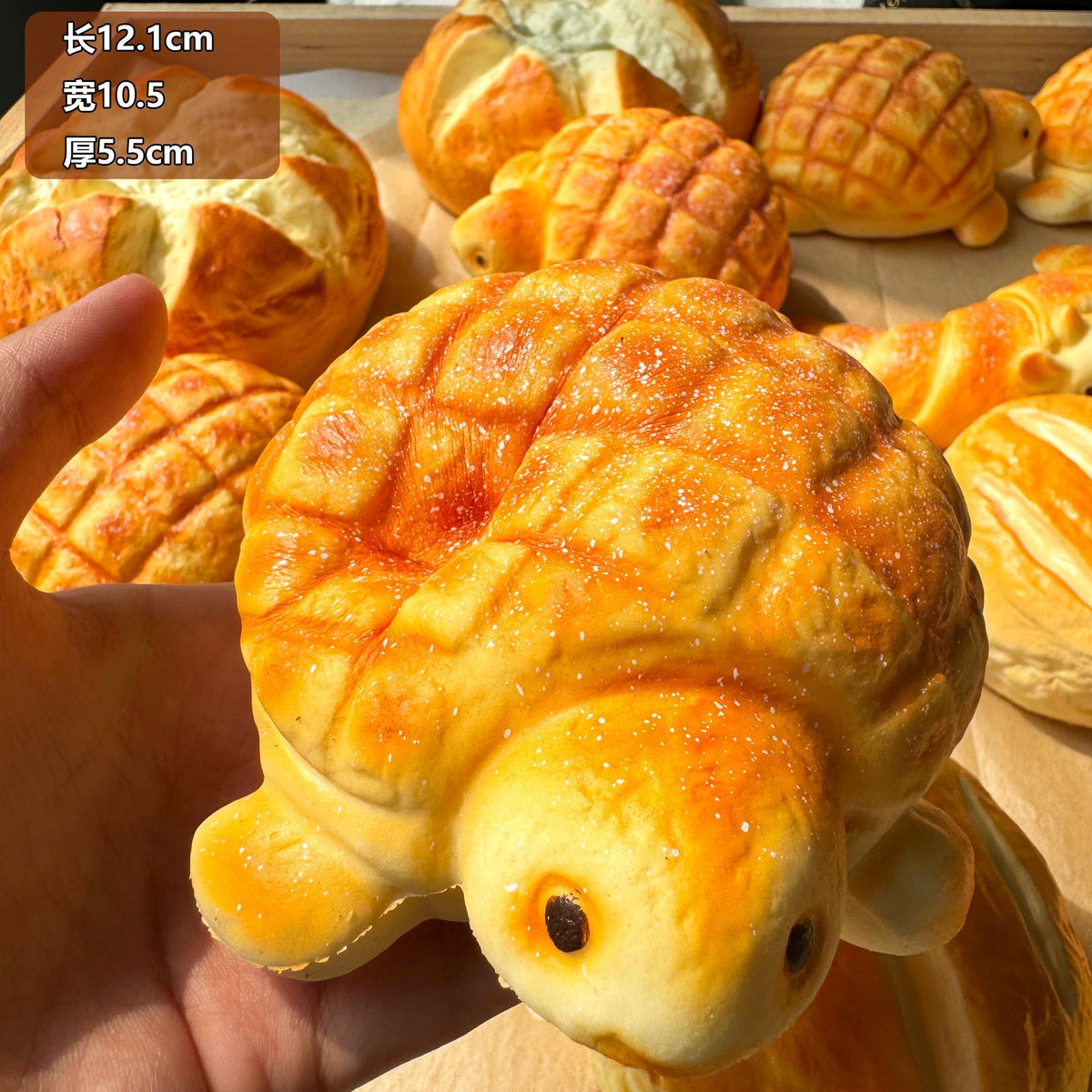 Slow Rising Squishy Tortoise Bread Stress Relief Decompression Toy