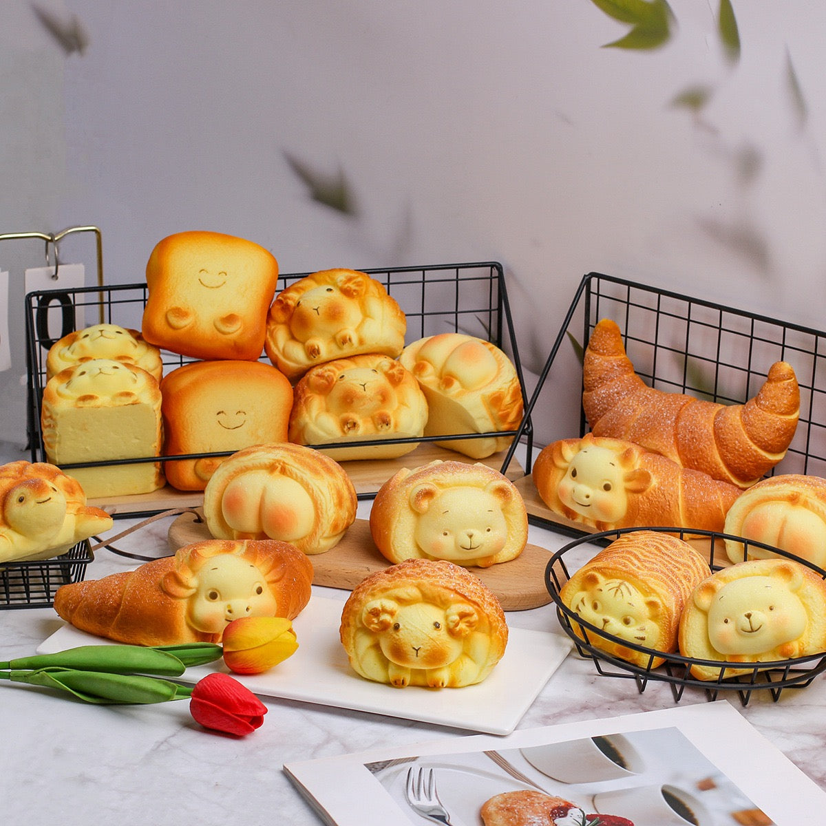 Slow Rising Squishy Bread Series Stress Relief Decompression Toy