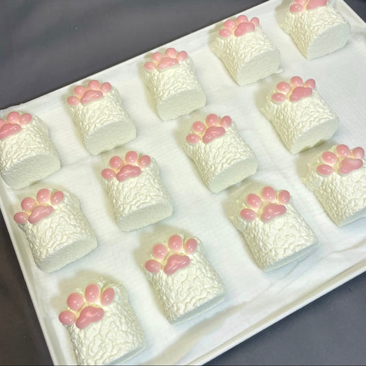 Handmade Pink Cat‘s Paw Taba Squishy Toy