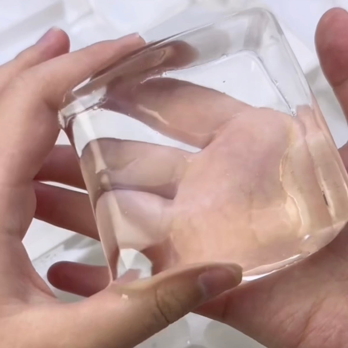 Transparent Handmade Large Ice Cube Taba Squishy Toy
