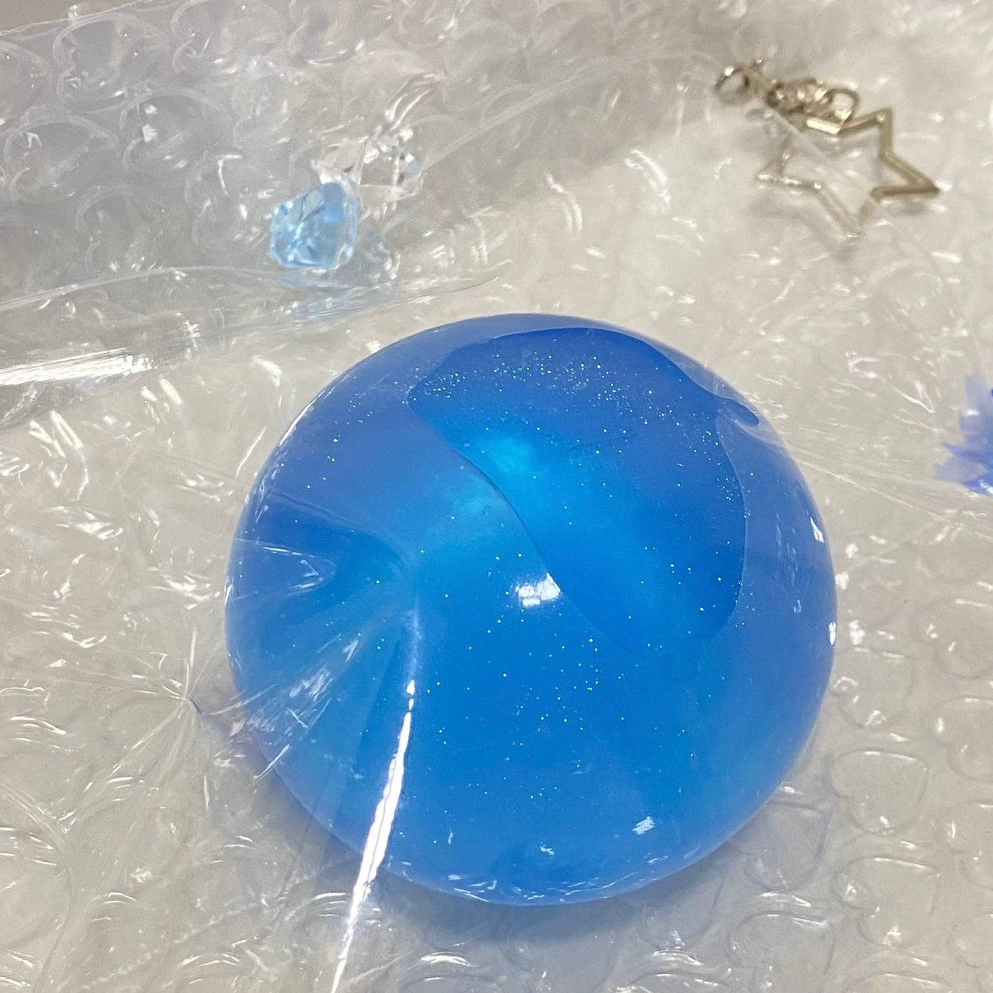 Handmade Transparent Stress Ball Taba Squishy Toy with Freebie