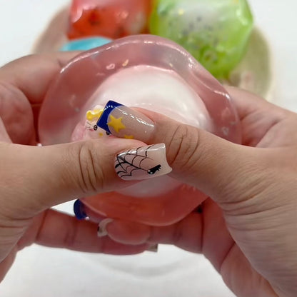 Pink Kitty Cat Cracking Ball Stress Ball Squishy Stress Relief Decompression Toy (Cracking Ball Cannot Be Restored)