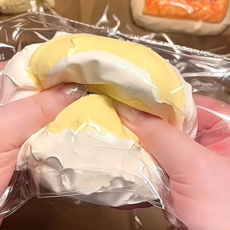 Cream Chicken Taba Squishy Toy