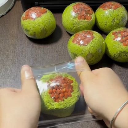 Red Bean Matcha Handmade Stress Balls