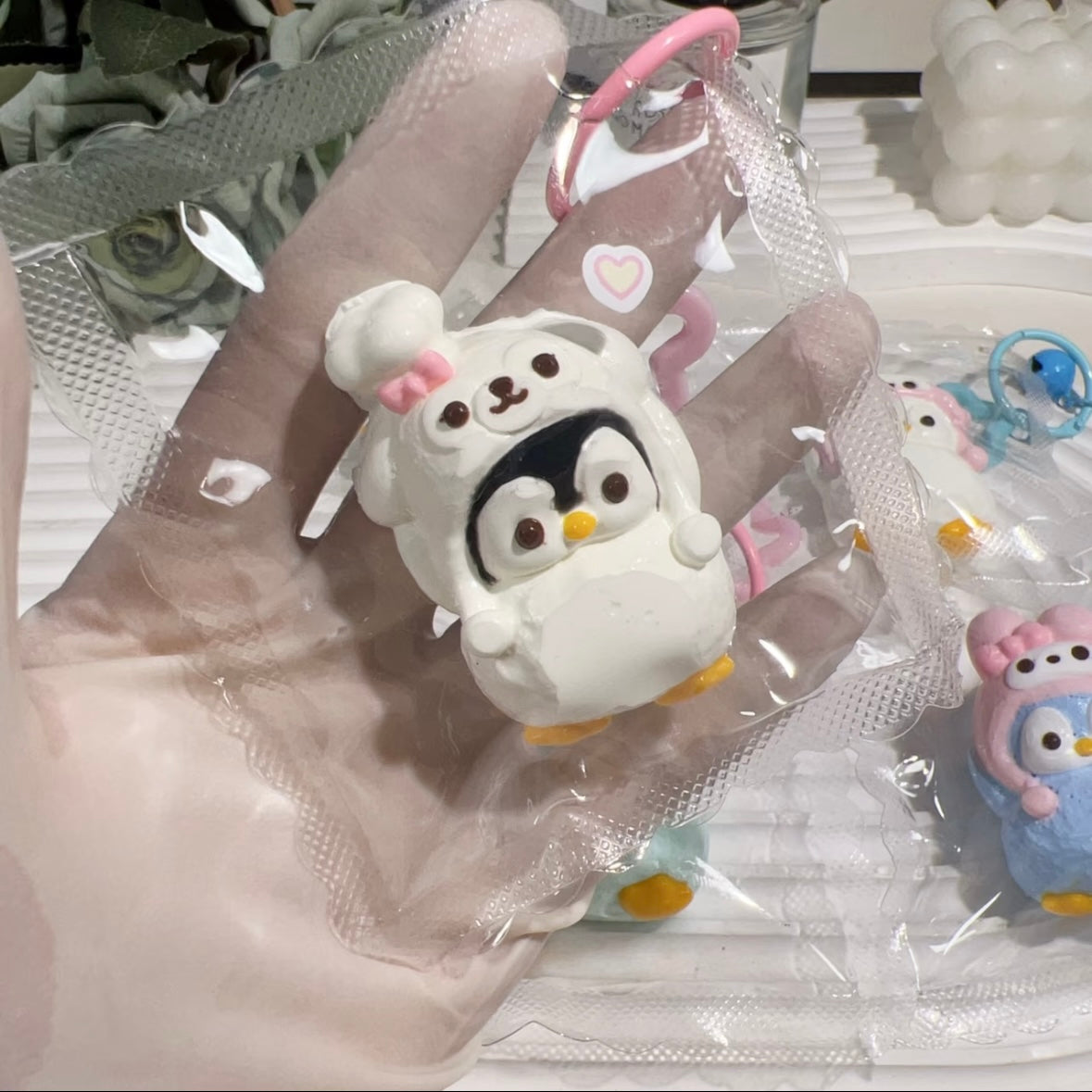 Handmade Mini Penguin Taba Squishy Toy