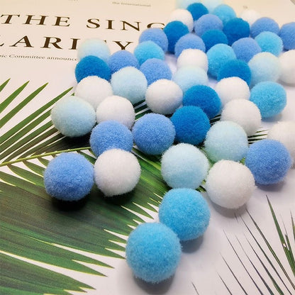 1cm 2000pcs Handmade Pompoms Multiple Colors Ball Accessory for Squishy Toy