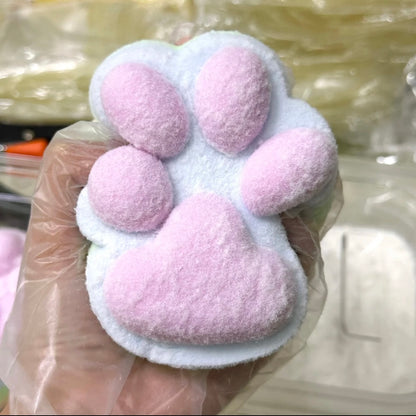 Handmade Silicone Rainbow Cat's Paw Stress Relief Squishy Toy