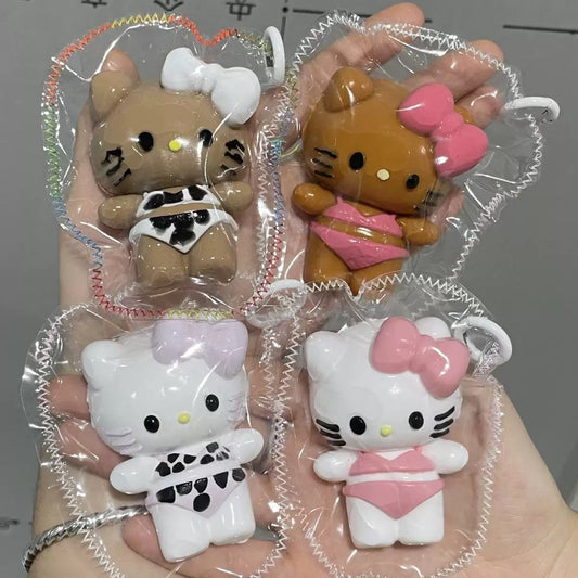 Handmade Hello Kitty Cat with Bikini Taba Squishy Toy