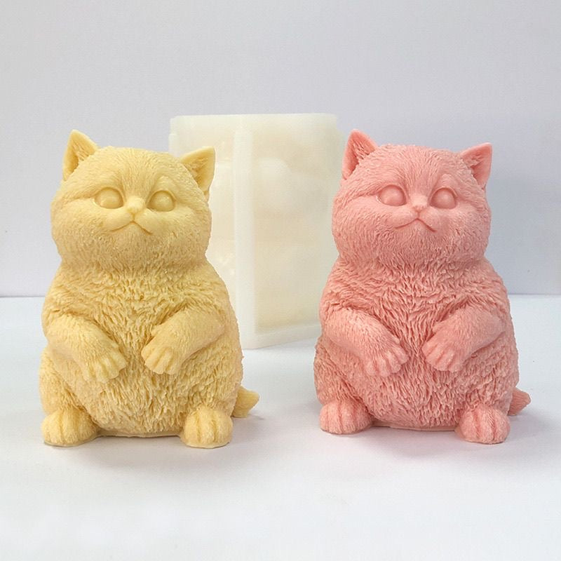 Large Kitty Cat Silicone Molds