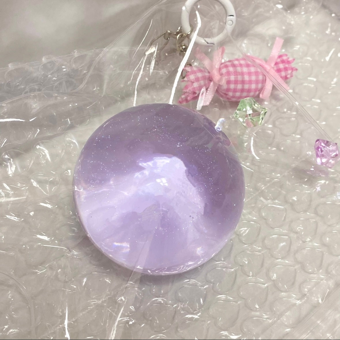 Handmade Transparent Stress Ball Taba Squishy Toy with Freebie