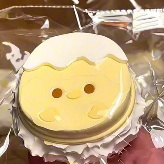 Cream Chicken Taba Squishy Toy