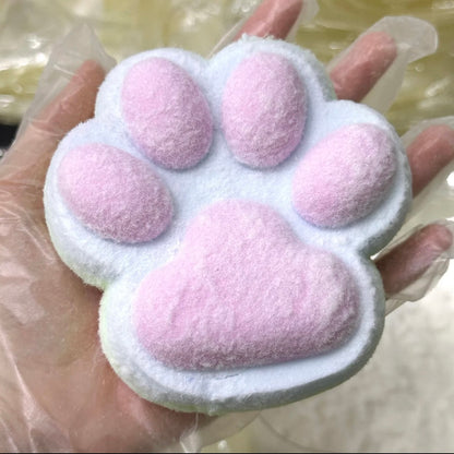 Handmade Silicone Rainbow Cat's Paw Stress Relief Squishy Toy