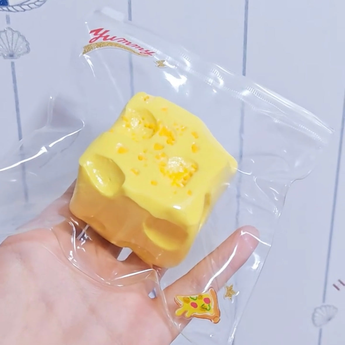 Handmade Silicone Cheese Stress Relief Squishy Toy