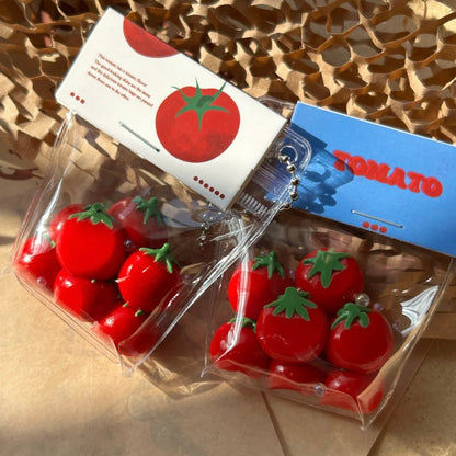 7pcs Handmade Silicone Mini Apple / Tomato Taba Squishy Toy