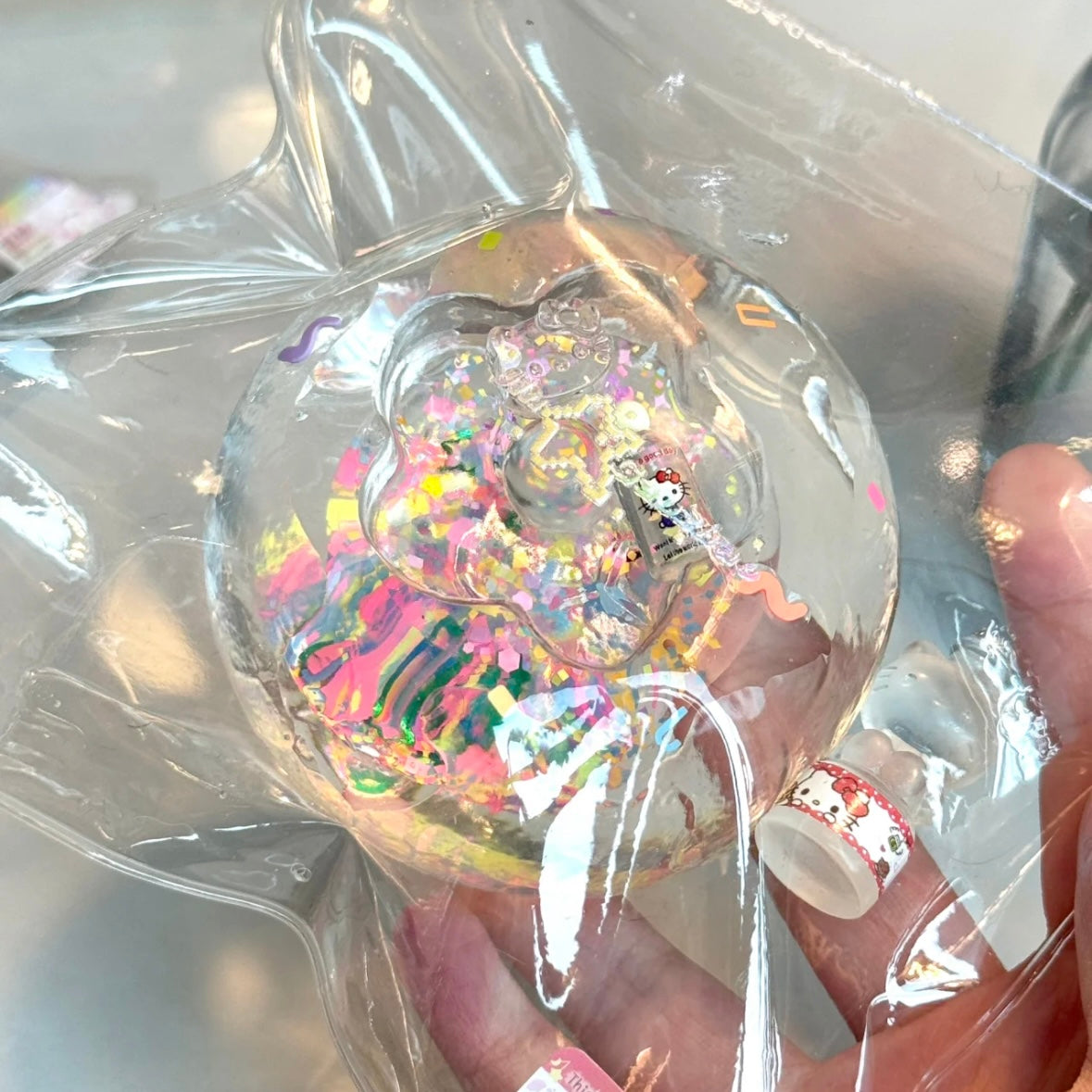 Transparent Flower Stress Ball Taba Squishy Toy (Liquid Squishy)