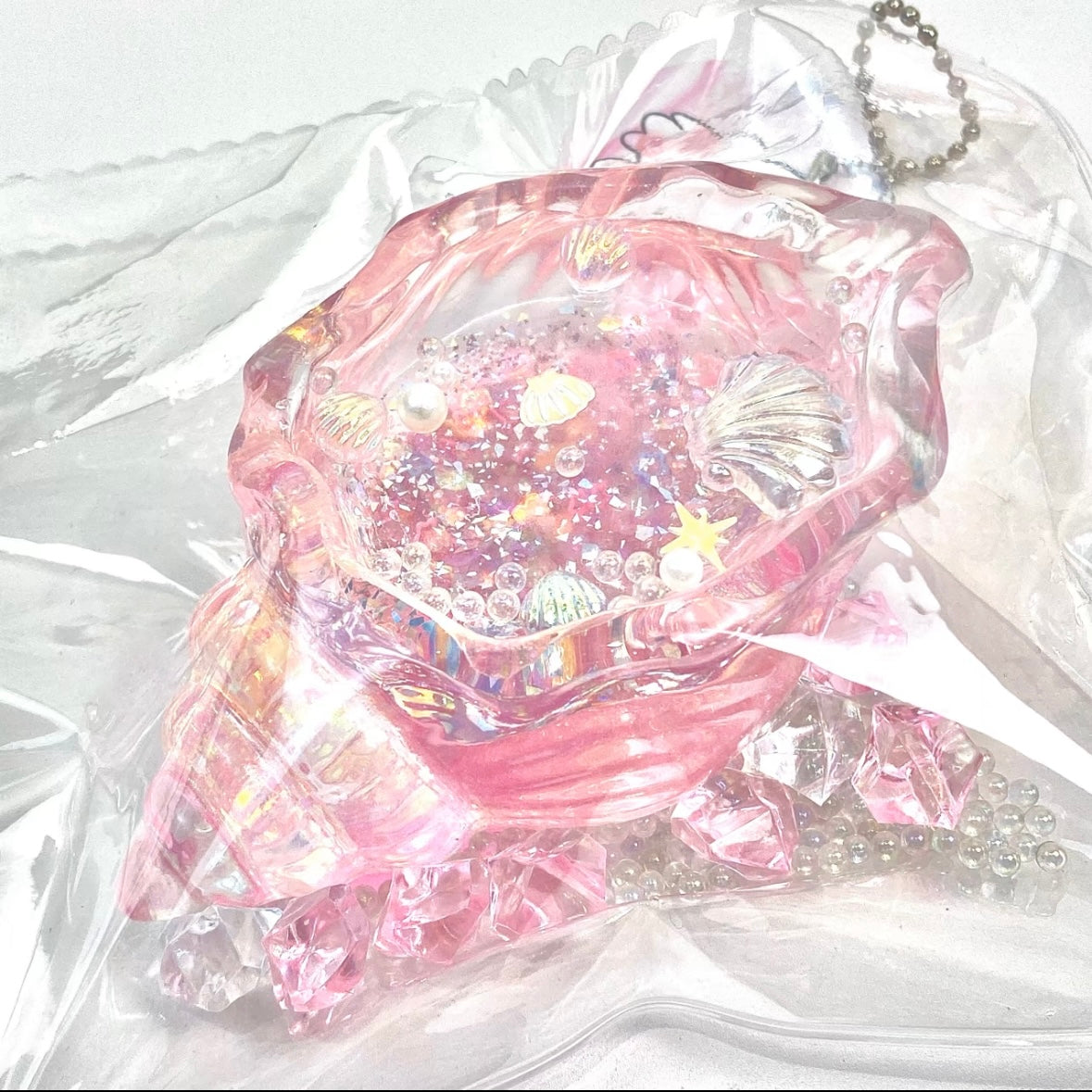 Transparent Whelk Conch Taba Squishy Toy - Christmas Series