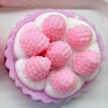 Handmade Silicone Raspberry Tart Stress Relief Squishy Toy