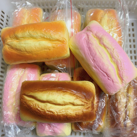 Slow Rising Squishy Rectangular Bread Stress Relief Decompression Toy