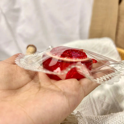 Transparent Pomegranate Taba Squishy Toy