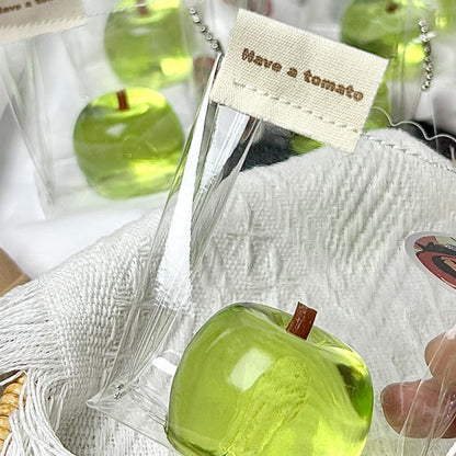 Handmade Transparent Red Apple & Green Apple Taba Squishy Toy